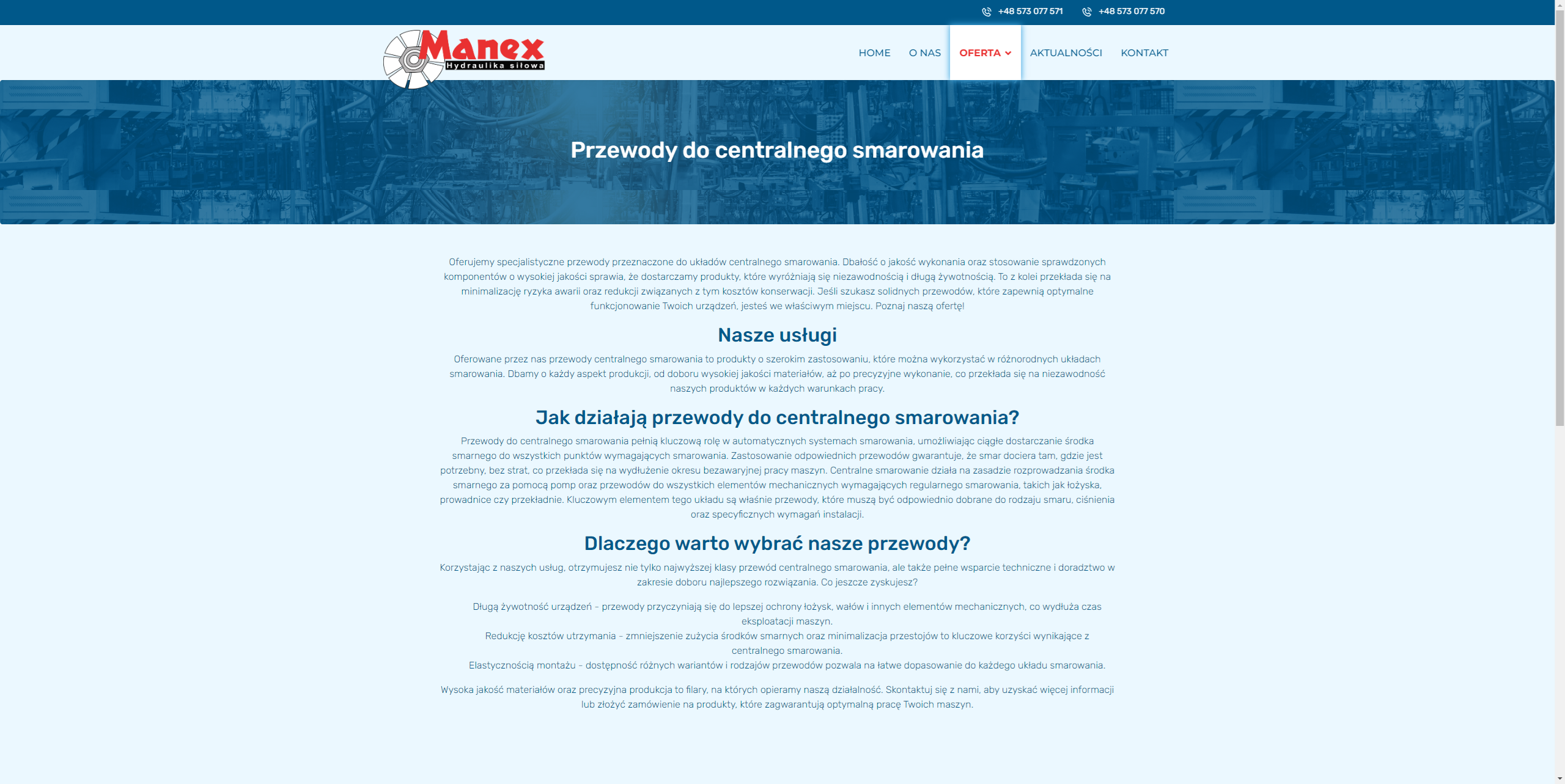 Przewody do centralnego smarowania a niezawodność pracy parku maszynowego