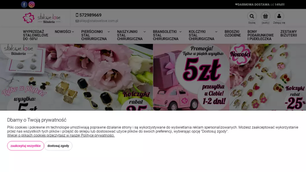 Biżuteria ze stali chirurgicznej - StaloweLOVE - podgląd