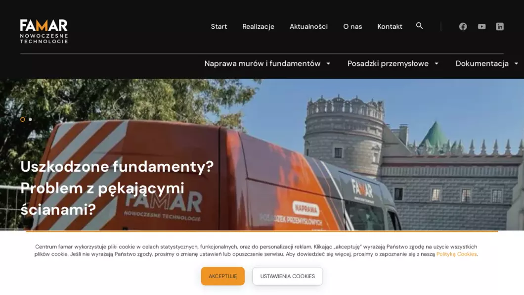 Naprawa fundamentów, murów, posadzek Famar - podgląd