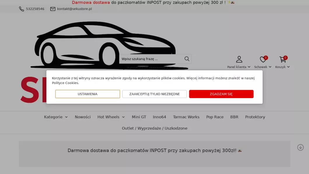 Sekustore - podgląd
